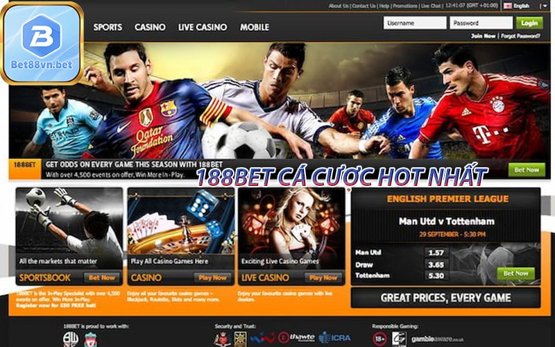 Các phương thức tham gia 188bet